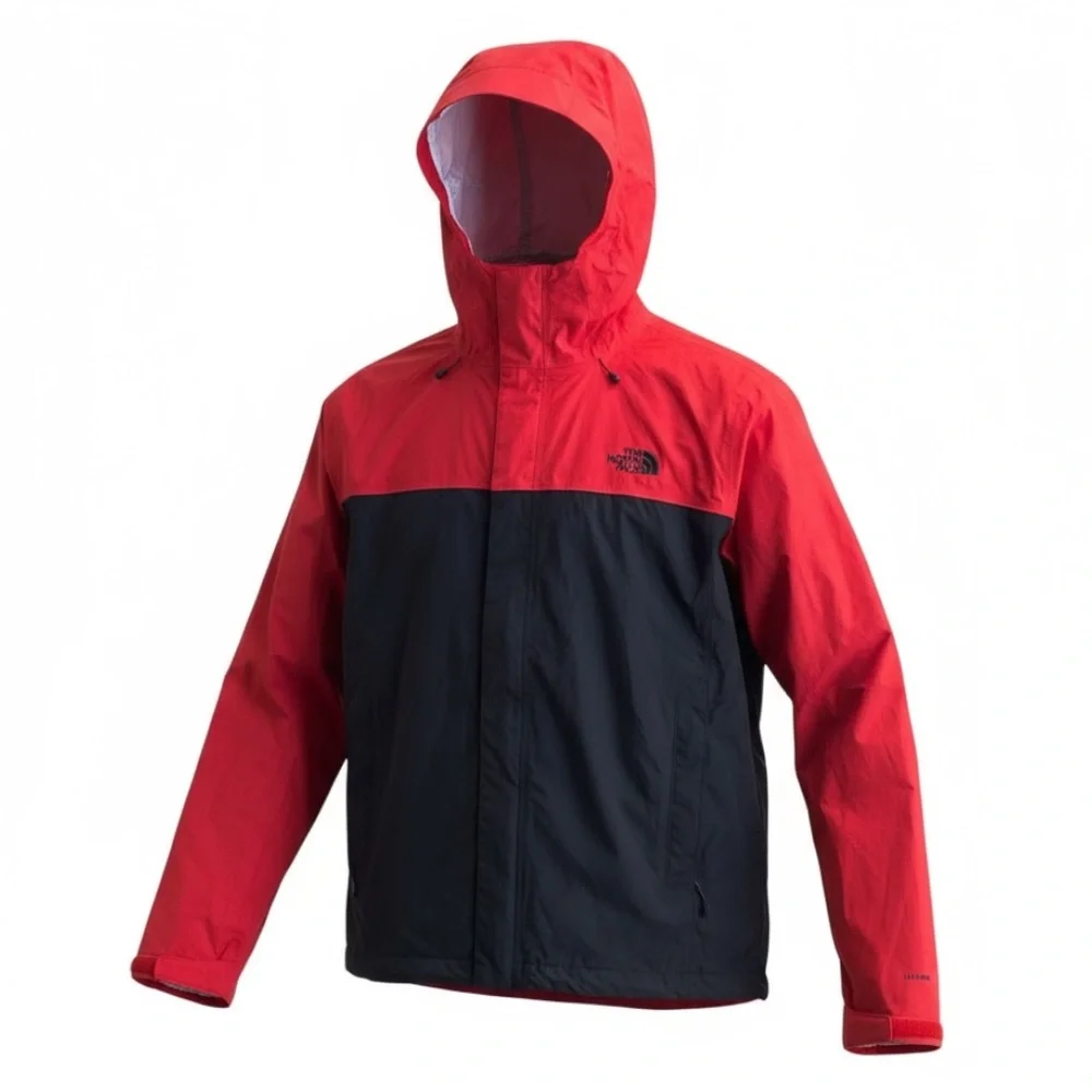 ⛰️ The North Face Men’s‎ Waterproof Shell Jacket 🔴 Size L Hooded Rain Coat